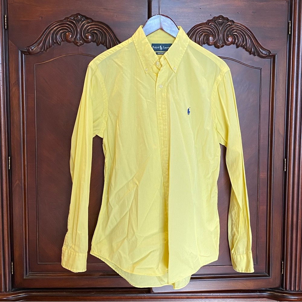 Polo Ralph Lauren Bright Yellow Button Down Shirt